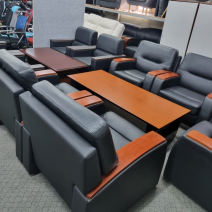 [마지막 재고] 5인 구성 사무용 소파 + 테이블 세트