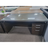 중역용 사무 책상 + 보조서랍 세트